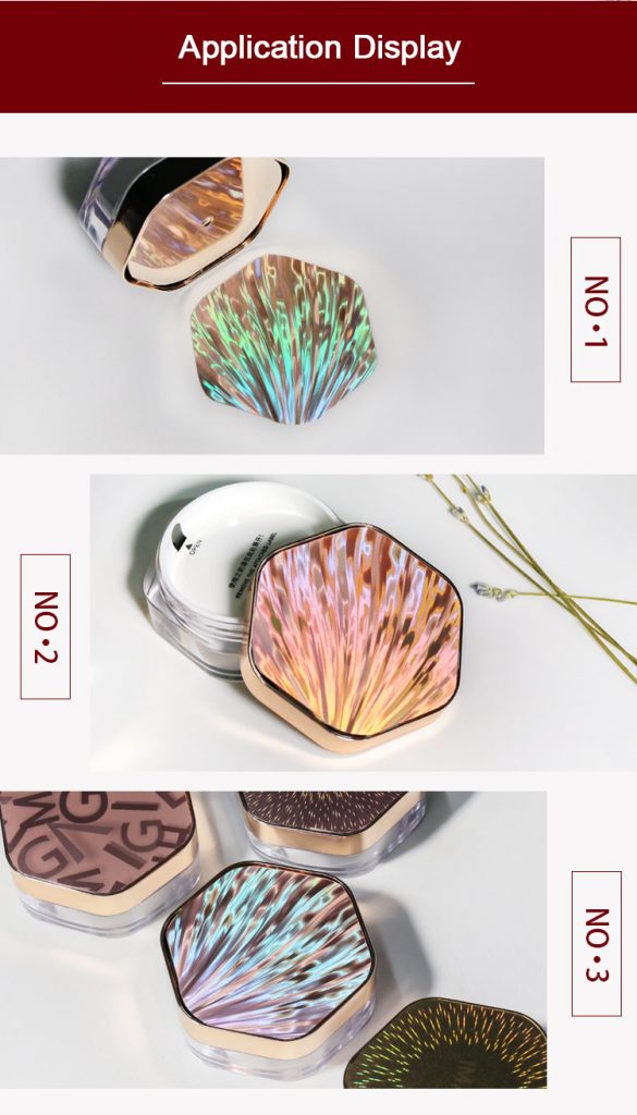 seashell pattern cosmetic nameplate sticker application display