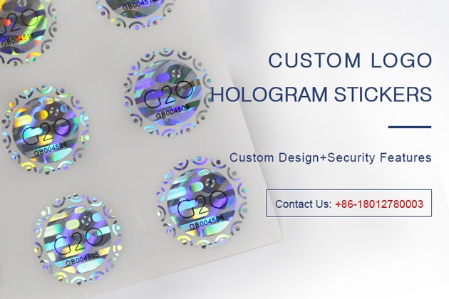 Hologram anti-counterfeiting stickers with customized brand logo