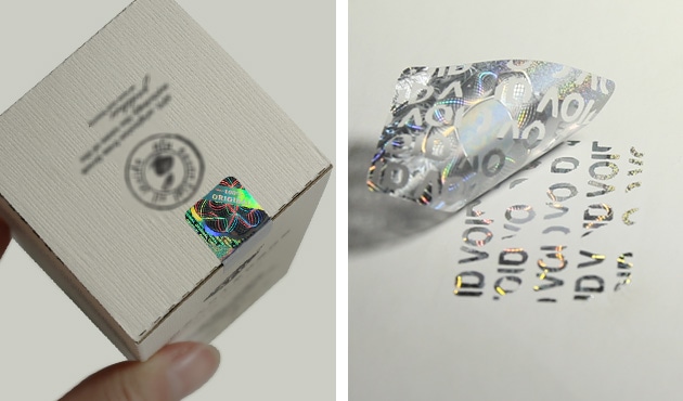 hologram stickers for sealing application,VOID text as evidence of tamper