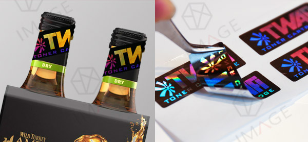hologram stickers with customized brand logo