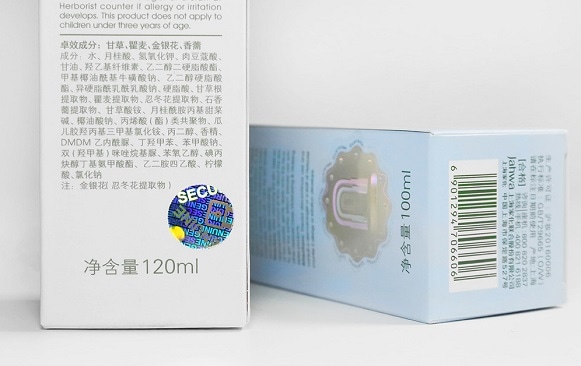 Holographic Label for Cosmetic Products