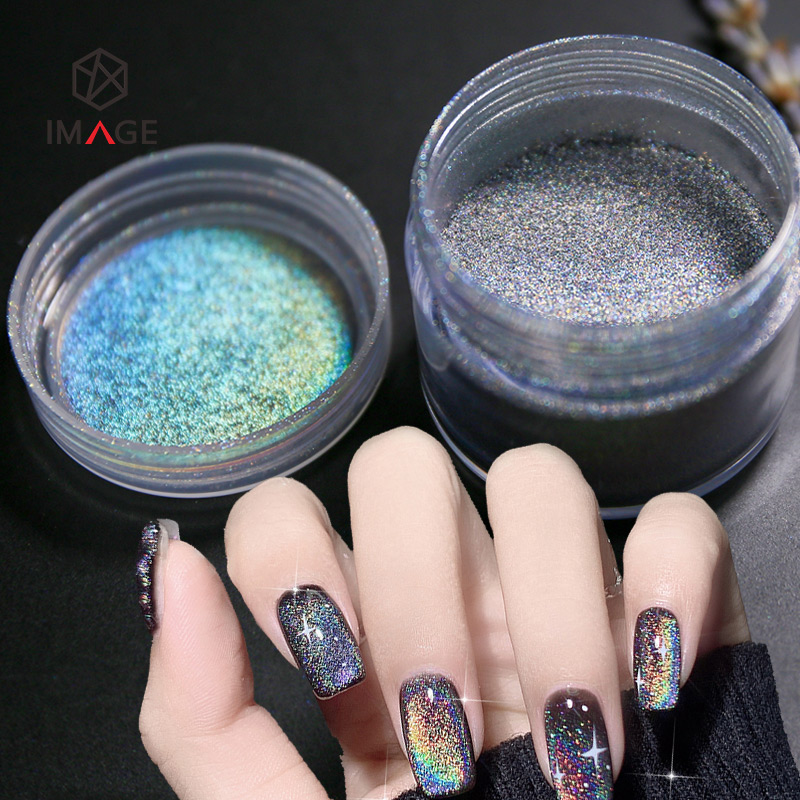holographic chameleon magnetic nail powder