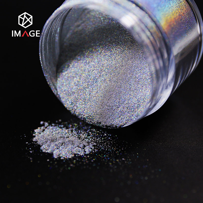 magnetic holographic pigment with 2um in thickness