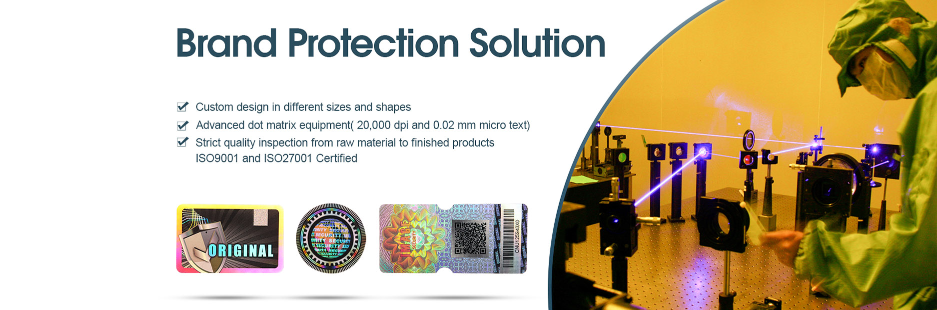 Custom Hologram Sticker for Brand Security Protection