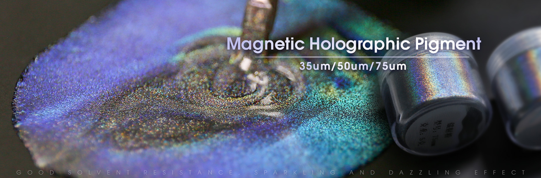 Dazzling Holographic Pigment with Great Magnetic Feature
