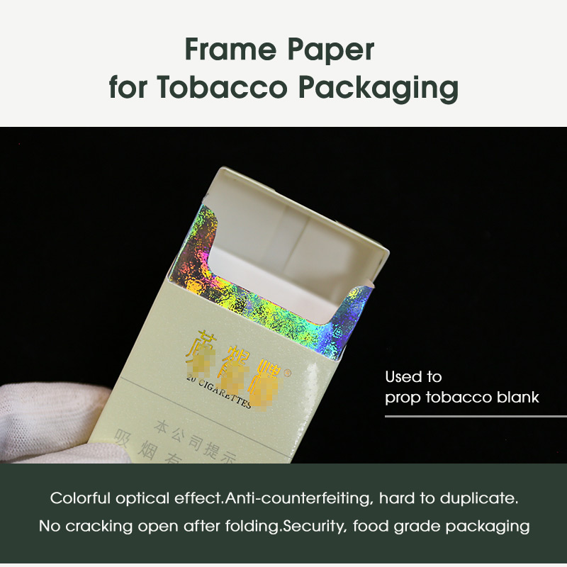 Frame Paper for Tobacco Packaging, Anti-counterfeiting and Beautiful